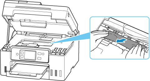 Canon Inkjet Manuals GX4000 Series Removing Jammed Paper Inside